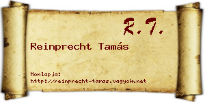 Reinprecht Tamás névjegykártya